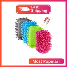 Epakh 4 Pieces Dry Erase Erasers Magnetic Whiteboard Eraser Washable Microfiber