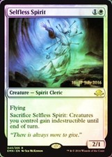 1x Selfless Spirit - Foil - Prerelease Promo Light Play MTG Magic - Kid Icarus -