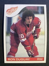 1985-86 Topps Hockey Ron Duguay Detroit Red Wings Card #116
