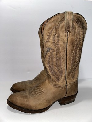 DAN POST Cowboy Boots DP3359 Men s Size 10 D Light Brown Leather