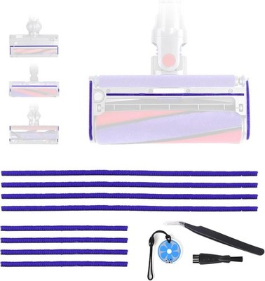 Plüschstreifen für Dyson V6 V7 V8 V10 V11 V12 V15 Staubsauger Zubehör 8 Stück