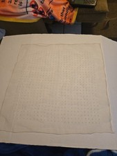 Vintage Ladies Head Scarf Pale Yellow Polka Dot 21.5x22