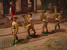 WW1 WW2 BRITAINS ARMY SOLDIERS RECRUTING BAND SET TIN LEAD FIGURE 54MM 1:32