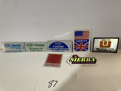Coal Mining Stickers 1970 s-80 s Collectors Traders New 6 PCs