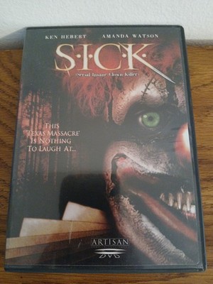 S.I.C.K. (DVD) Very Good - Serial Insane Clown Killer