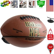 Durable Steel Football Rack - Space-Saving Wall Mount for Kids  Sports Fans