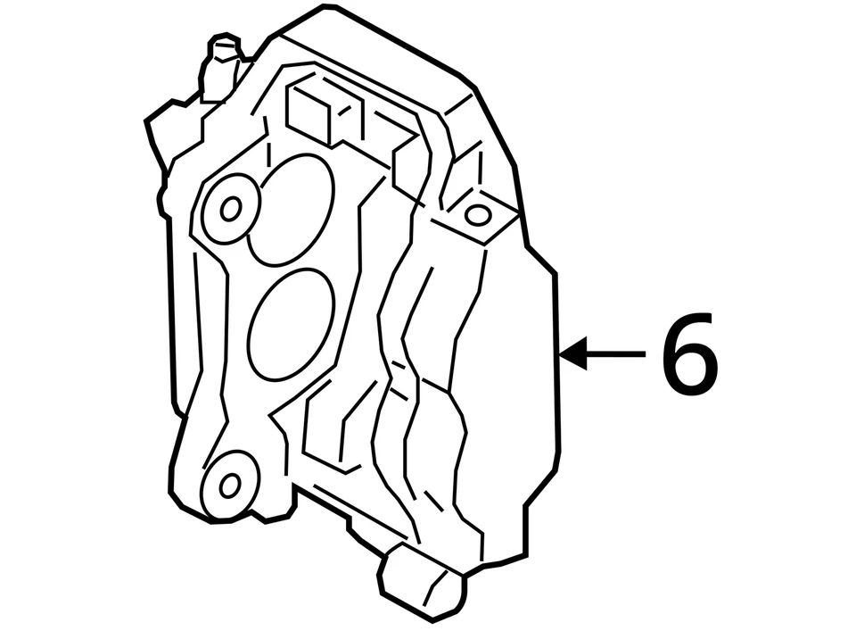 2019 - 2022 BMW X5 G05 OEM 3.0L RWD FRONT LEFT BRAKE CALIPER *45K MILES* - Image 4 of 4