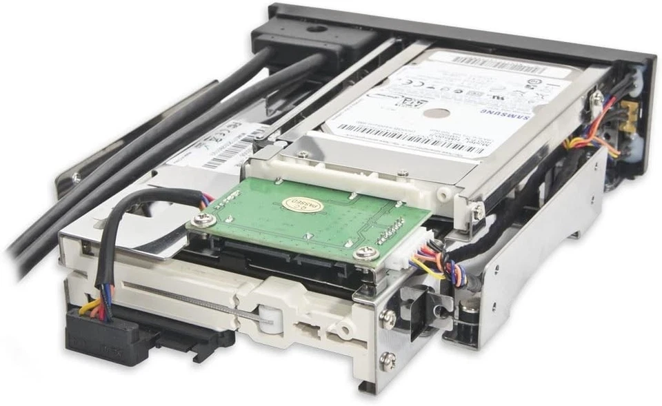 Tool-Free 5.25" Bay Rack for SATA HDDs with Dual USB 3.0 Ports - Modern Design - Image 4 of 4