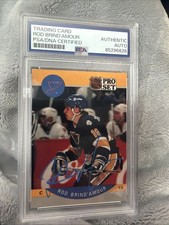 Rod Brind'Amour Signed 1990-91 Pro Set Card w/ PSA/DNA COA Slab RC Rookie. rookie card picture