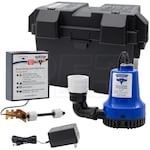GLENTRONICS 566000 Battery Backup Sump Pump 1000 GPH 12V/115V