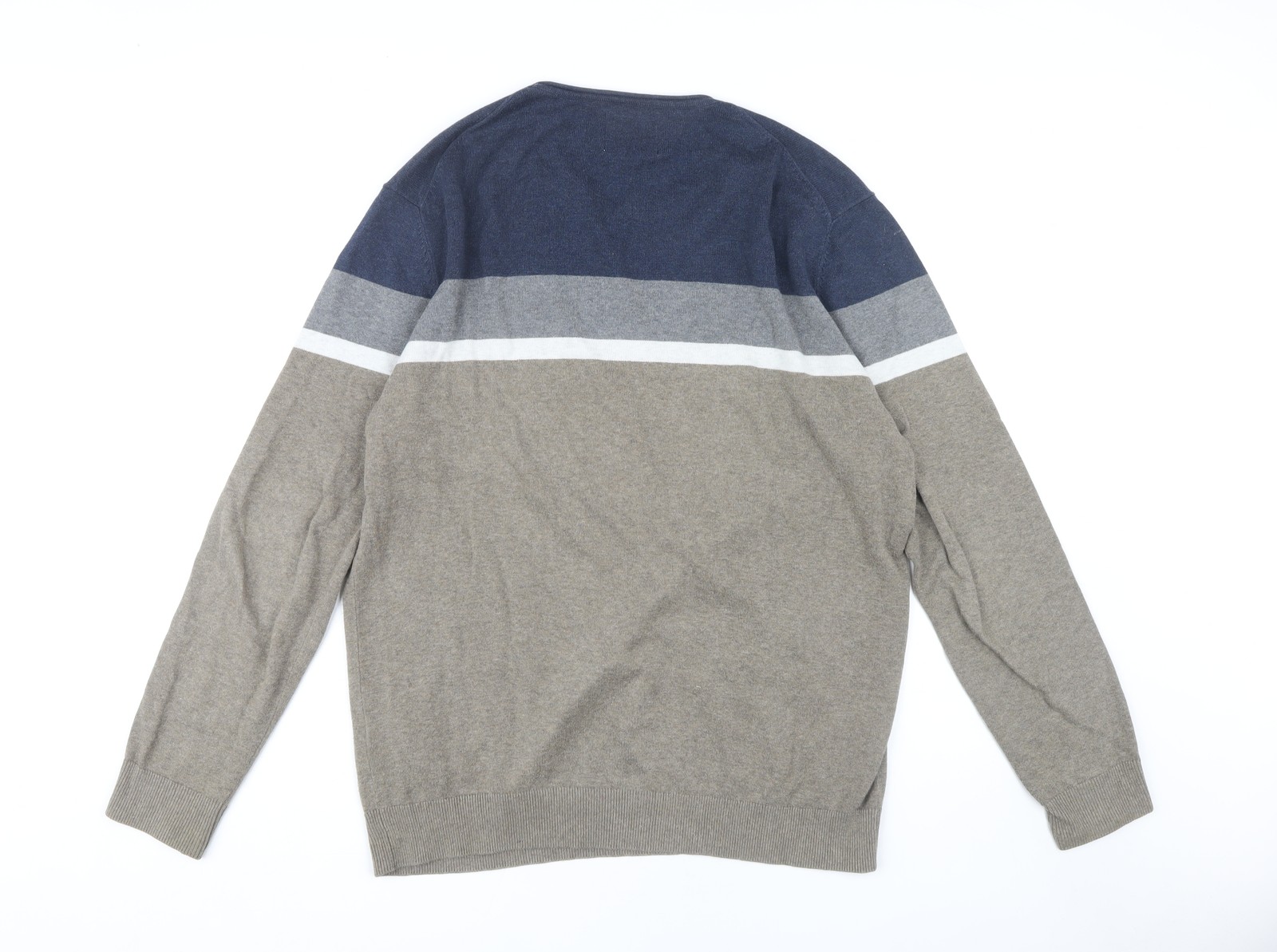 Springfield Men's Blue Beige XL Pullover Jumper image 2
