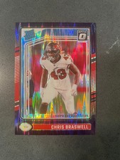 Chris Braswell-2024 Panini Donruss Optic - Rated Rookie-Purple Shock Prizm-#220