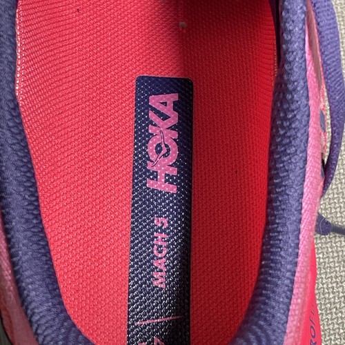 Sz 8B Womens HOKA One One Mach 5 Raspberry/Strawberry Athletic Training Walking - Picture 8 of 9