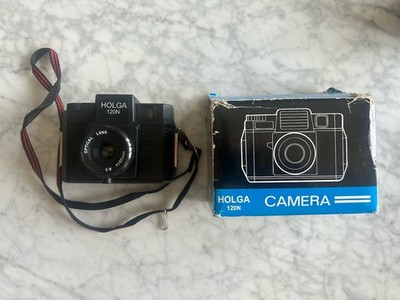 Holga 120N Medium Format Film Camera Black w/ Original Box Lomography Toy Camera