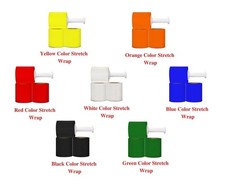 5" x 1000ft Mini Pallet Stretch Shrink Wrap 80 Gauge Cast Film - Color & Rolls