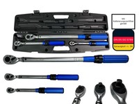 Kraftwelle DrehmomentschlüSsel Set 3 Teilig 1/4, 3/8 ,1/2 Zoll 5-220 Nm Ratsche