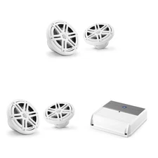 JL Audio Marine ( 2 Pair ) M3 6.5" Sport Grille White Marine Speaker OEM M200...
