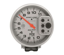 Autometer 3965 Ultra-lite Tachometer 5 11k Rpm Pedestal W Rpm Playback