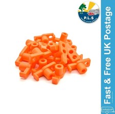 PLS 20 x Tent Peg Hard Rock Ground Orange Hook Tops Toppers Awning - 6009992