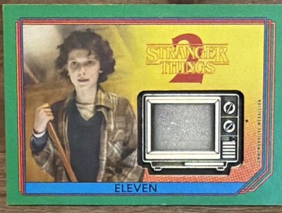 2019 Topps Stranger Things 2 CM-ET Eleven TV Medallion GREEN 40/50 Free Shipping