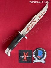 Henry Winkler autographed signed Buck 120 knife Scream Ghostface Himbry Beckett