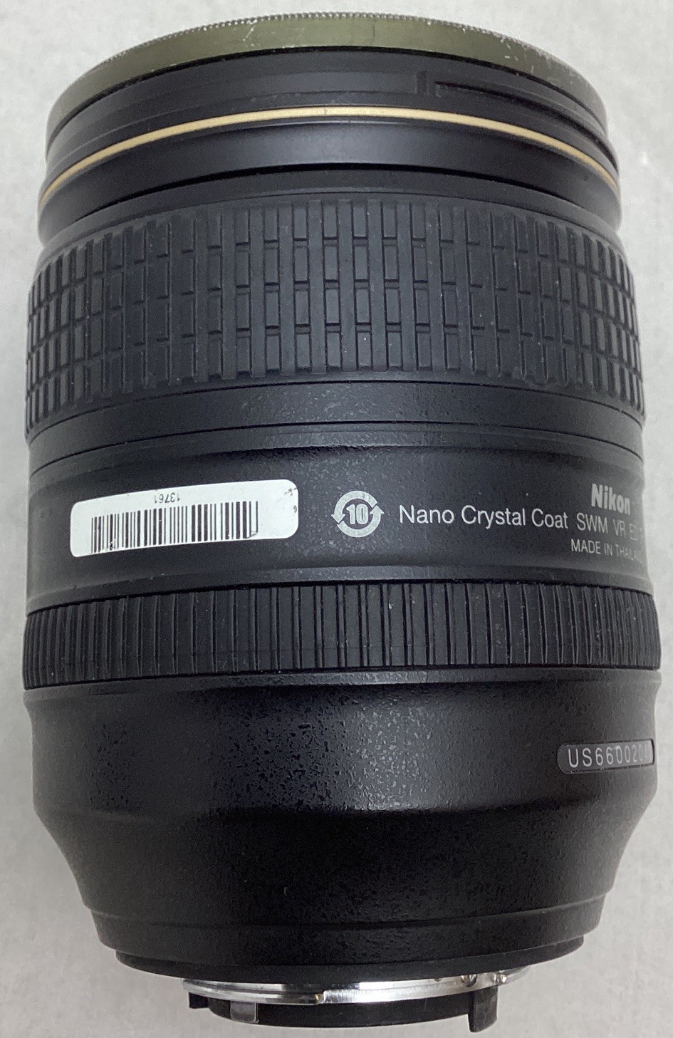 Nikon N AF-S Nikkor 24-120mm f/4 G ED VR Zoom Lens For Parts or Repair