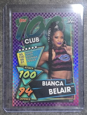 WWE Topps Slam Attax 2021 - Bianca Belair - 100 Club Purple