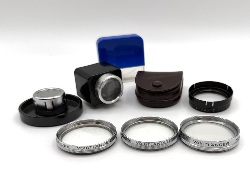 VTG Lot VOIGTLANDER KONTUR 6x9 FINDER & 40.5 FOCAR 344/41 348/41 345/41 FILTER +