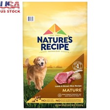 Senior Dog Food Mature Lamb Brown Rice Kibble 24lb Muscle Support Digestion New 1.49 per pound