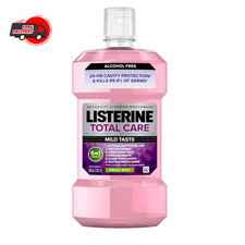 Listerine Total Care Zero Alcohol Mouthwash 16.9 Fl Oz Fresh Mint 6 in 1 Dent...