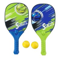 Paddleball Set 2X SchläGer 2X BäLle Beachtennis SchläGer Strandspiel Beachball