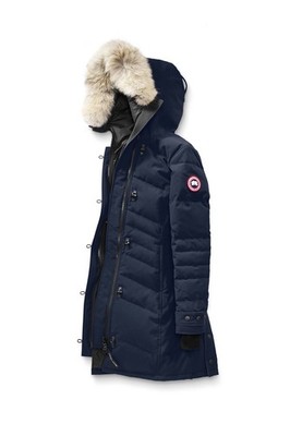 Canada Goose Lorette Parka Women s L Navy Down Hooded Fur Trim New w/ Tags