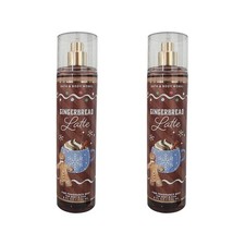 2 NEW Bath  Body Works Gingerbread Latte Fine Fragrance Mist. 8 oz