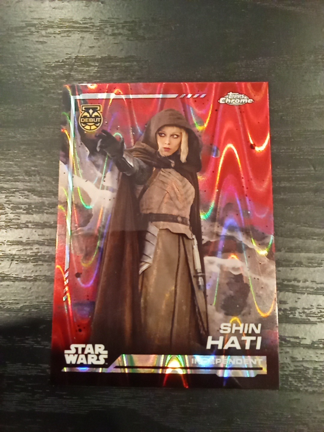 2024 Topps Chrome Star Wars SHIN HATI #6 RED RAYWAVE - Debut