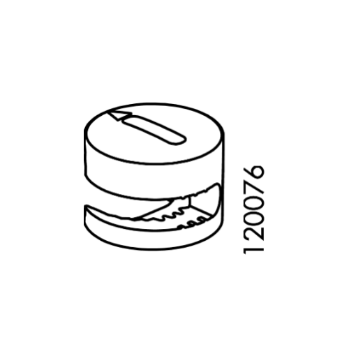 6x IKEA Cam Lock Nuts 15mm X 10mm Plastic Gray Part 120076 118224