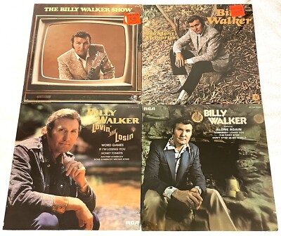 (4) SEALED LP's - Billy Walker: Too Many Memories; ...Show; Lovin Losin; Alone