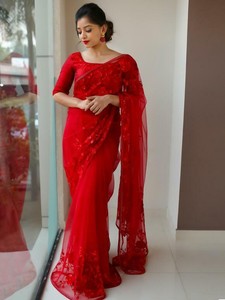 net saree for party