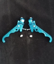 DIA-COMPE Tech 2 Finger MX120 MX-120 Old School Brake Levers PAIR BMX - BLUE
