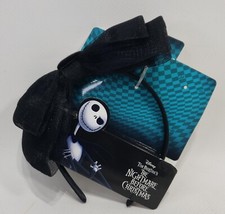 Nightmare Before Christmas Jack Skellington Embellished Bow Headband Black