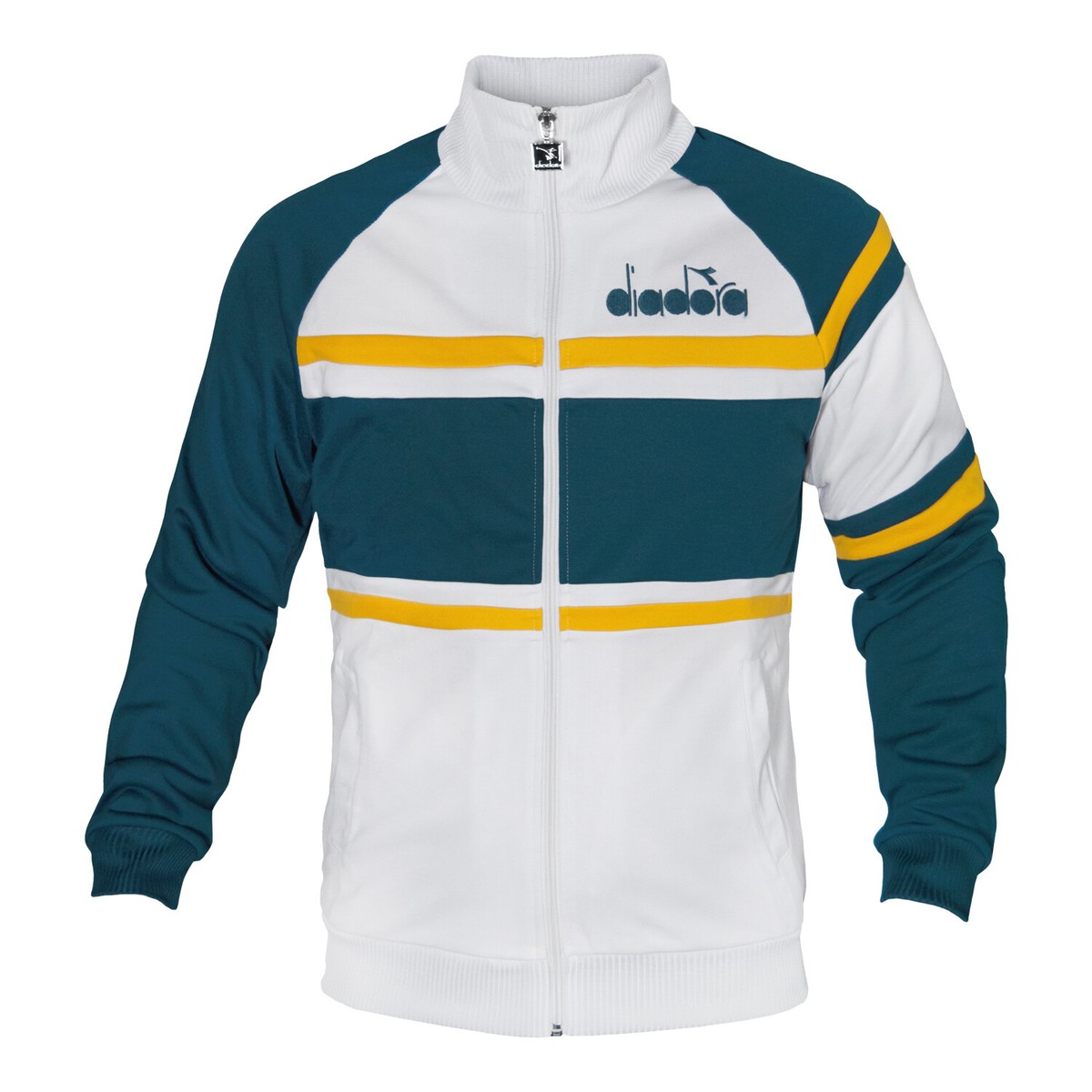 Giacca Felpa Uomo DIADORA Modello 80S Zip Colori