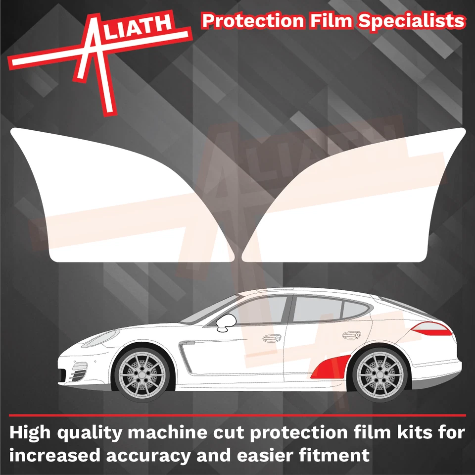 ALIATH Se adapta a Porsche Panamera 970 arco de puerta transparente protector de astillas de piedra película de protección de pintura
