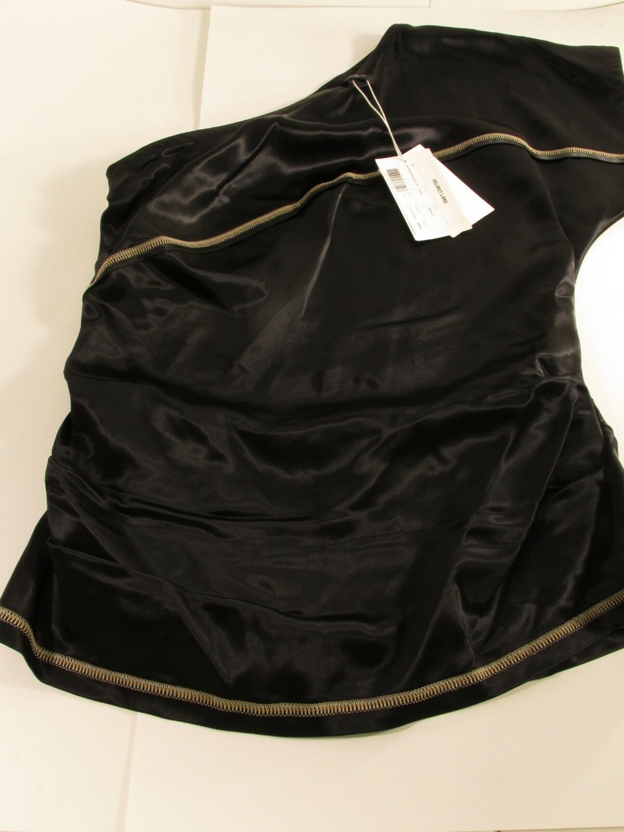 Helmut Lang Women's One Shoulder Viscose Top Fluid ONe