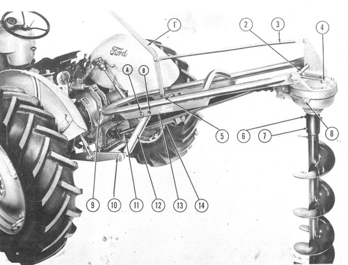 Ford Dearborn 903 Post Hole Digger Owner's Operator's Manual Posthole Auger - Picture 5 of 7