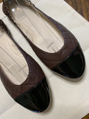 burgundy ballet shoes