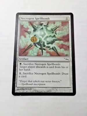 MTG Necrogen Spellbomb Mirrodin 216/306 Regular Com. - Some Edge Wear - See Pics