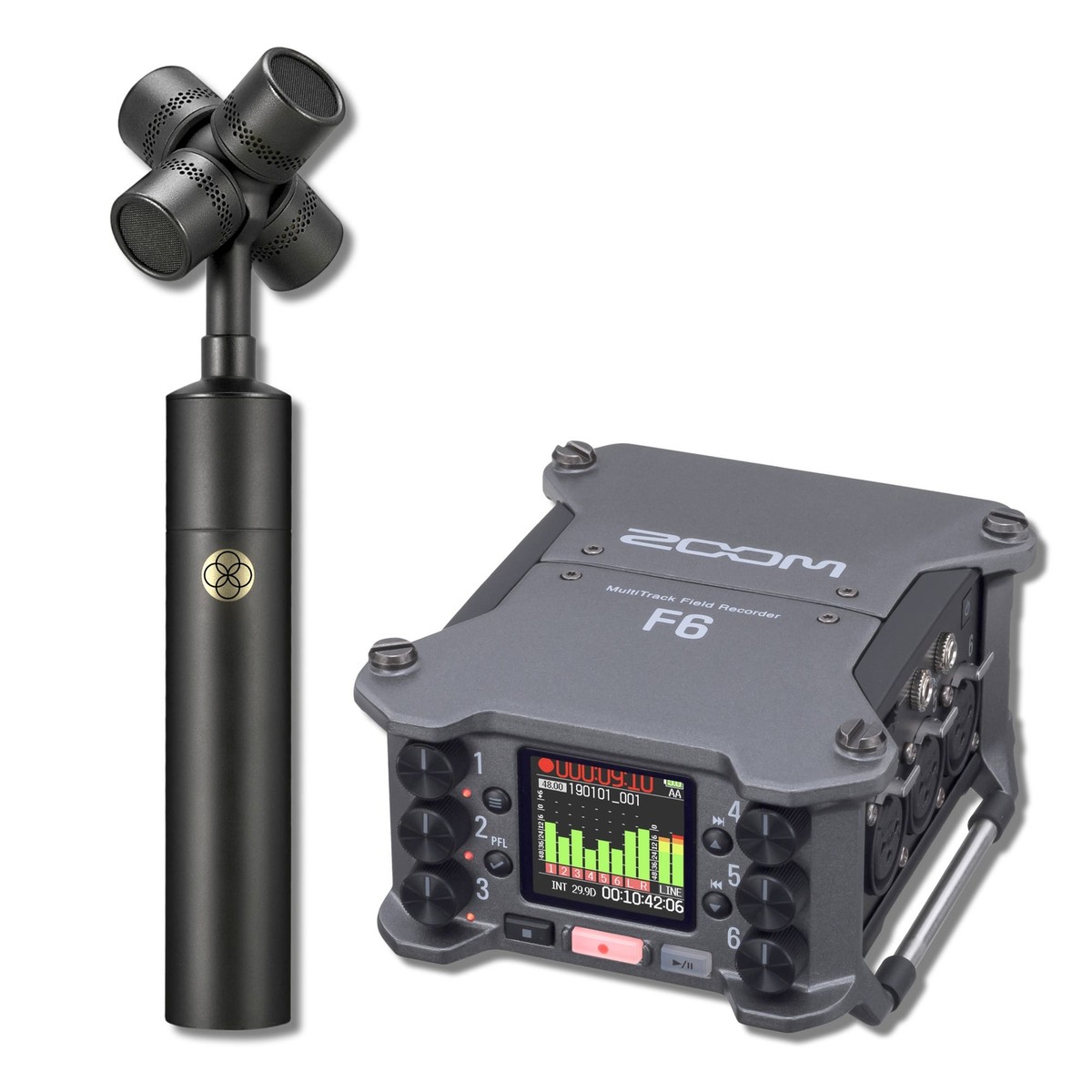 Rode NT-SF1 SoundField Ambisonic Microphone with Zoom F6