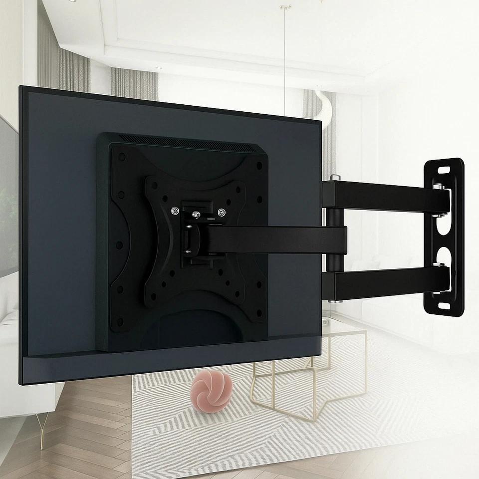 Staffa Supporto TV a Muro Universale Girevole 180 GRADI  14"-42" Fino a 35kg - Immagine 2 di 3