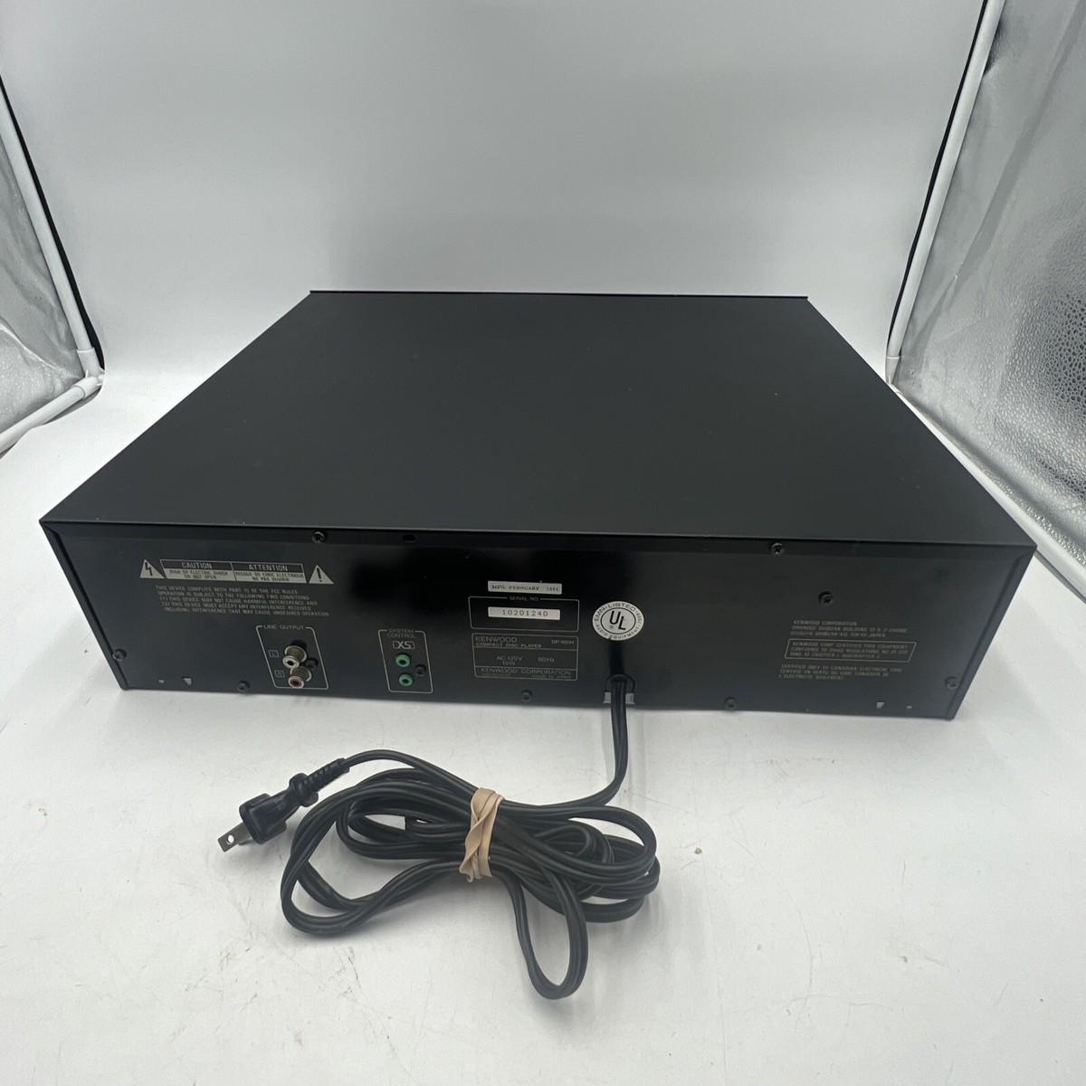 KENWOOD DP-R891 5 DISC CD CHANGER PLAYER - NO REMOTE - TESTED