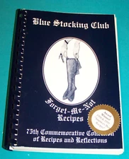Blue Stocking Club Bristol, TN VA Cookbook 1995 Tennessee Virginia