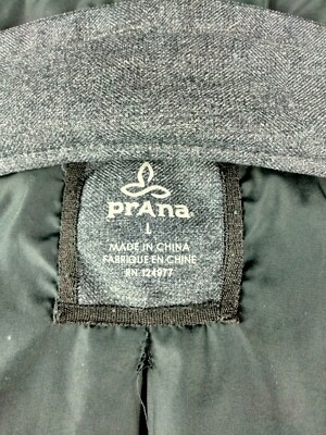Prana Womens Long Charcoal Gray Hooded Faux Fur Jacket Sz Large | eBay